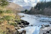 Young salmon were captured and tagged in several locations on the west coast of Scotland, including the River Orchy, before being released to embark on their migration journey. Picture: Mel Shand/Atlantic Salmon Trust