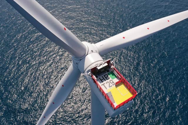 Orsted's 1000th turbine in UK waters at the Hornsea Two Offshore wind farm