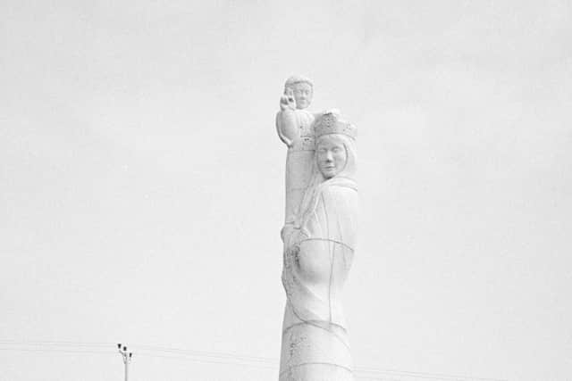 This beautiful shot of Our Lady of the Isles monument on South Uist is now deposited with Canmore, the digital catalogue of Historic Environment Scotland archives.