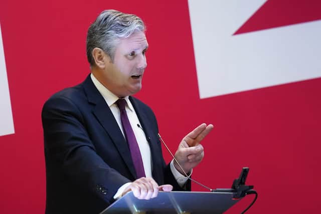 Leader of the Labour Party, Sir Keir Starmer, speaking at the Labour Regional Conference in Barnsley (Pic: Danny Lawson/PA Wire)