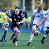 GLASGOW, SCOTLAND - OCTOBER 22: Warriors' Rory Darge in action during a BKT URC match between Glasgow Warriors and Leinster at Scotstoun Stadium, on October 22, 2023, in Glasgow, Scotland. (Photo by Paul Devlin / SNS Group)