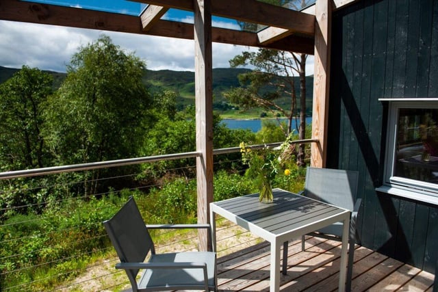 The decking is the perfect place to enjoy a morning cup of coffee - or an evening glass of wine.