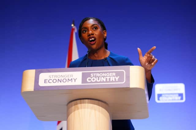 Kemi Badenoch unveiled her plan at the Conservative Party conference in Birmingham last week (Picture: Jacob King/PA)