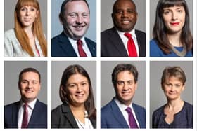 (left to right from top) Angela Rayner, Ian Murray, David Lammy, Bridget Phillipson, Wes Streeting, Lisa Nandy, Ed Miliband, Yvette Cooper