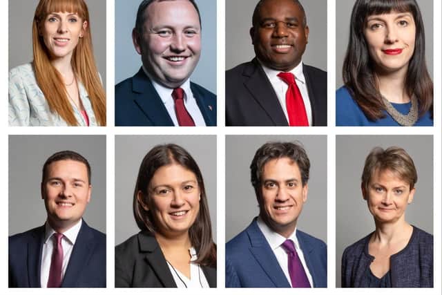 (left to right from top) Angela Rayner, Ian Murray, David Lammy, Bridget Phillipson, Wes Streeting, Lisa Nandy, Ed Miliband, Yvette Cooper