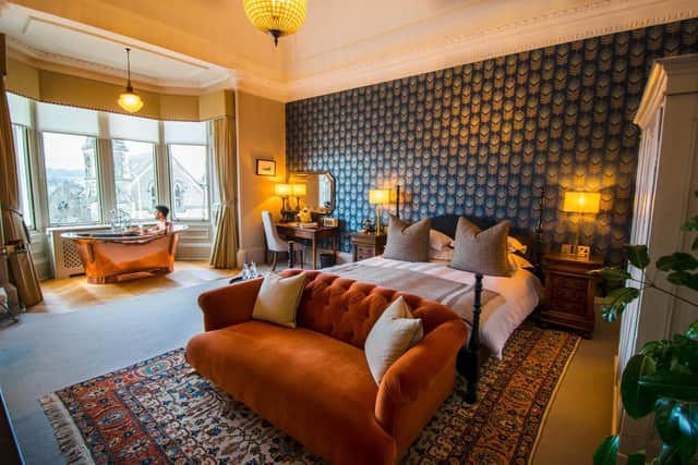Dunstane Houses has 35 beautifully appointed bedrooms; 18 at Dunstane House and 17 across the road at Hampton House.