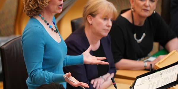Circular economy minister Lorna Slater confirming the delay to the planned deposit return