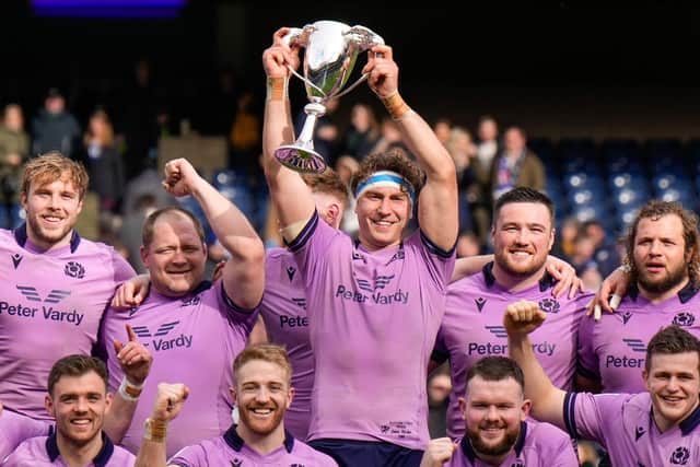 Jamie Ritchie captained Scotland through a mostly successful Six Nations, culminating in a win over Italy.  (Photo by Stuart Wallace/Shutterstock)