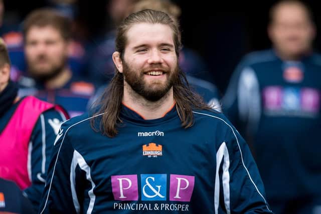 Scotland lock Ben Toolis is back in the Edinburgh team after a shoulder injury. Picture: SRU/SNS