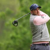 Richie Ramsay tees off on the 11th hole during day one of the Soudal Open at Rinkven International Golf Club in Belgium. Picture: Richard Heathcote/Getty Images.
