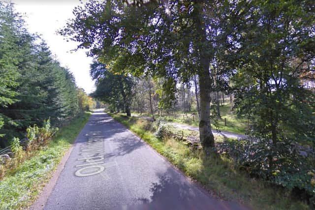 The incident took place on a footpath on Old Military Road, near Potarch.