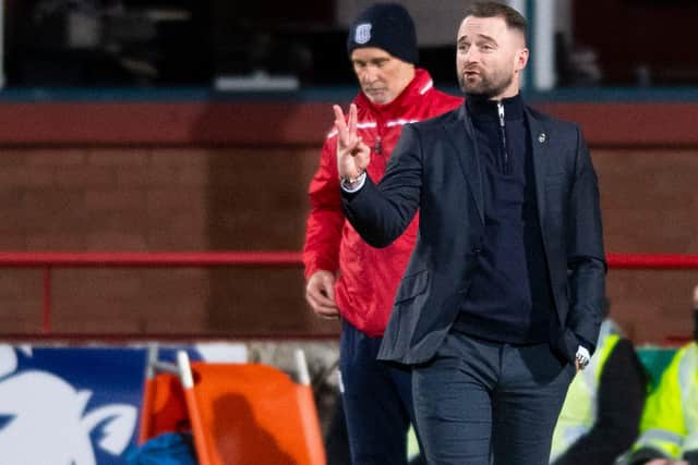 Dundee manager James McPake's side have scored three goals in four successive league games for the first time since January 1978 (Photo by Mark Scates / SNS Group)