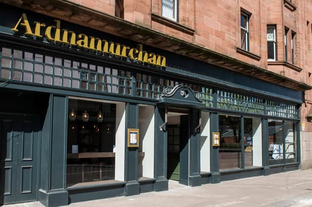Glasgow bar and restaurant Ardnamurchan is one of the beneficiaries. Picture: Phil Wilkinson.
