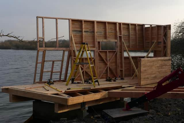 It's hoped the Phoenix Hide will be completed by the end of April. Picture: Simon Ritchie/NatureScot