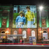 An image from the Scottish coming-of-age romantic comedy film Gregory’s Girl was projected onto the Filmhouse in Edinburgh this week. Picture: Jane Barlow