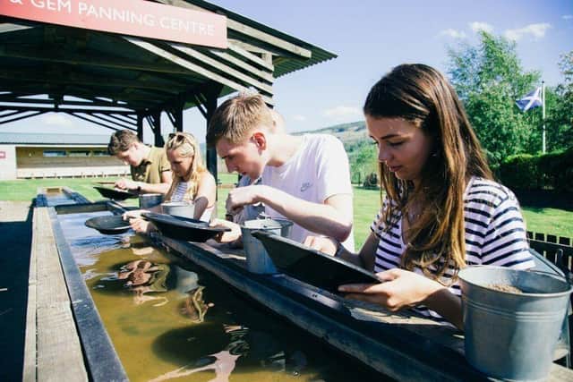 Highland Safaris in Perthshire is home to Scotland's only Gold and Gem panning flume