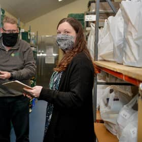 The stark rise in food-bank use shows how many people are struggling to put food on the table, so they are unlikely to be worrying about pensions, insurance or social care costs in later life (Picture: Rachel Atkins)