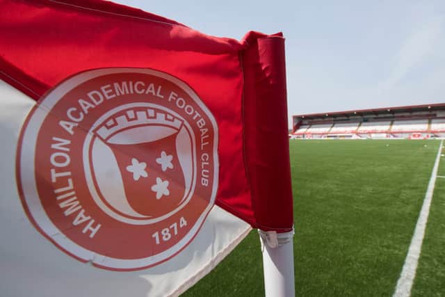 Three employees at Hamilton Accies have tested positive for coronavirus. Picture: SNS