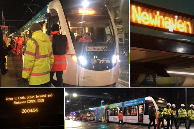 It was a night that saw the next phase of the tram expansion begin