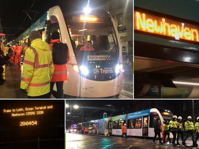 It was a night that saw the next phase of the tram expansion begin