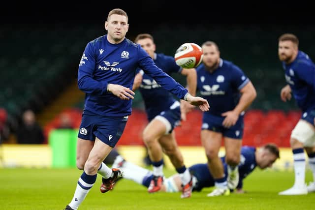 Scotland captain Finn Russell during the pre-match team run at the Principality Stadium in Cardiff ahead of his side's Six Nations opener against Wales. (Picture: David Davies/PA Wire)