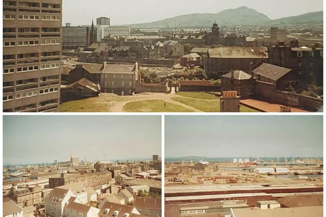 The set of snaps show a very different looking Leith.
