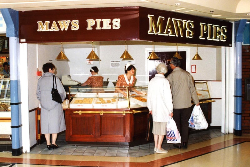 Maws Pies in The Bridges in August 1993. Does this bring back happy memories?