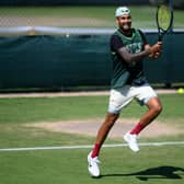 Nick Kyrgios is pretty pleased to be getting in some extra practice for his first Grand Slam final.