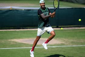 Nick Kyrgios is pretty pleased to be getting in some extra practice for his first Grand Slam final.