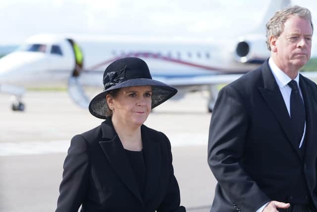 First Minister Nicola Sturgeon, alongside Scottish Secretary Alister Jack (right), will attend the Queen's funeral. Picture: PA