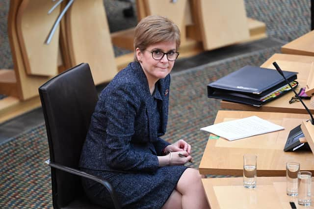 Nicola Sturgeon said earlier this year that it distressed her that young people were leaving the SNP because they felt it was not 'a safe, tolerant or welcoming place for trans people' (Picture: Andy Buchanan-WPA pool/Getty Images)