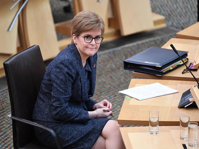 Nicola Sturgeon said earlier this year that it distressed her that young people were leaving the SNP because they felt it was not 'a safe, tolerant or welcoming place for trans people' (Picture: Andy Buchanan-WPA pool/Getty Images)