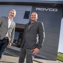 Fraser Moonie, COO of Rovco, with Brian Allen, CEO. Picture: Rory Raitt