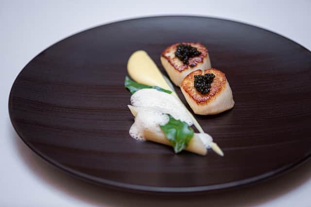 The menu at in-house restaurant, Seven Park Place, celebrates top British seasonal produce. Pic: Contributed