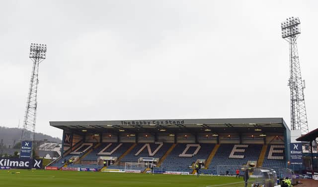 Dundee reminded Hearts they were relegated on Twitter. Picture: SNS