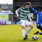 Celtic's Mikey Johnston and St Johnstone's Luke Robinson in action during the two teams' last meeting in December.