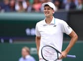 Hubert Hurkacz grimaces as the man who bagelled Roger Federer suffers the fate himself