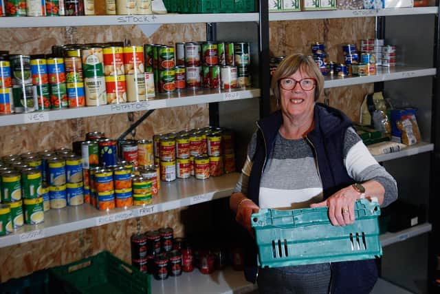 Joyce Leggate warned that spiralling food prices meant that her local food bank is now running at a "significant" monthly deficit. Picture: Scott Louden