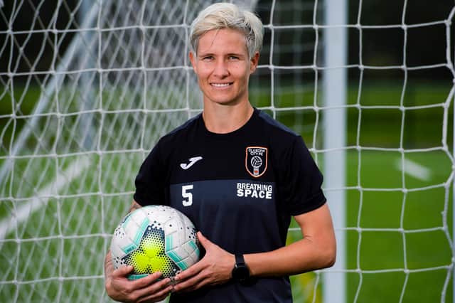 South Africa captain Janine van Wyk during will make her long-awaited SWPL debut for Glasgow City today – eight months after signing for the club.