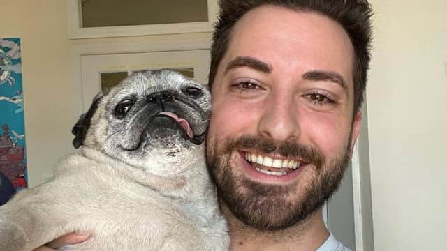 Noodle the pug has died. Picture: Jongraz/Instagram