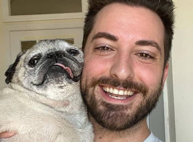 Noodle the pug has died. Picture: Jongraz/Instagram