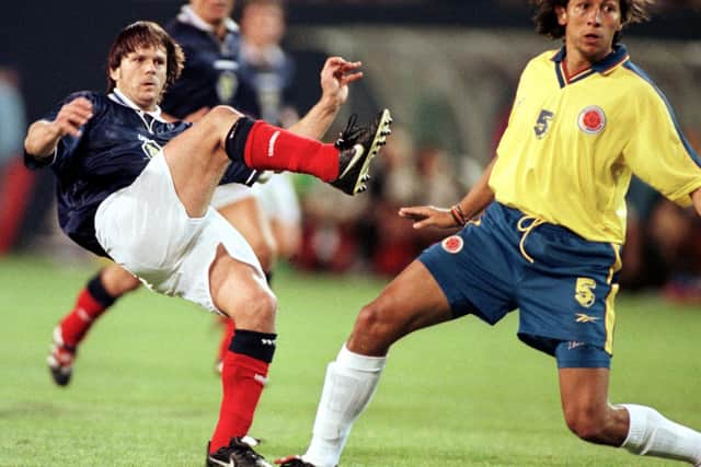 Winning one of his 22 caps against Colombia in 1998