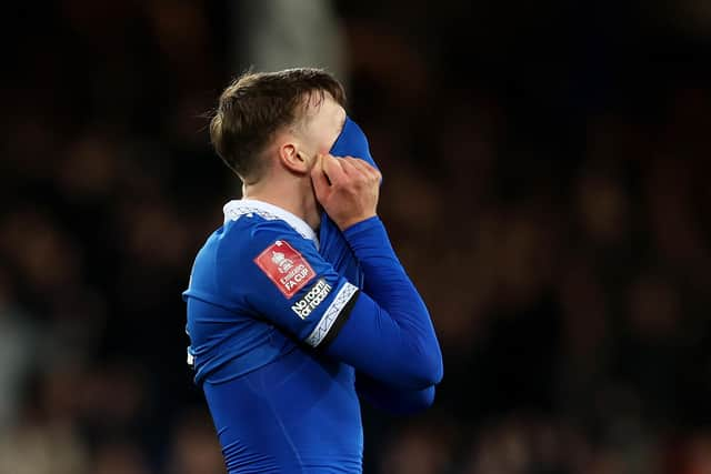 Nathan Patterson's season is over after his hamstring injury while playing for Everton.