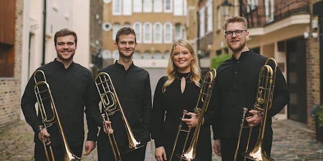 Bone-Afide Trombone Quartet will be performing next Tuesday at Kemnay Village Hall.