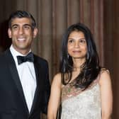 Britain's Chancellor of the Exchequer Rishi Sunak's wife Akshata Murthy. Photo by VICKIE FLORES/EPA-EFE/Shutterstock