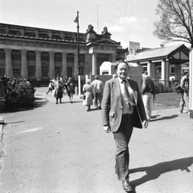 Oliver Barratt in Princes Street Gardens in 1989, when he was concerned about food kiosks (Picture: Crauford Tait)