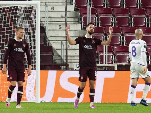 Hearts fell to another heavy home defeat against Fiorentina. (Photo by Ross Parker / SNS Group)