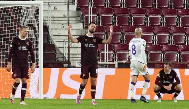 Hearts fell to another heavy home defeat against Fiorentina. (Photo by Ross Parker / SNS Group)