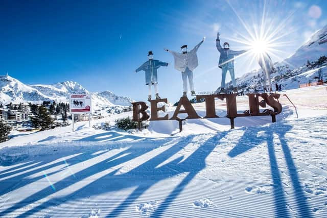 The Beatles Monument at Obertauern, Austria