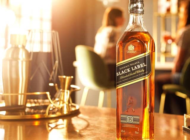 A bottle of Johnnie Walker Black Label